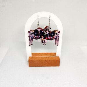 Christmas Cow Earrings